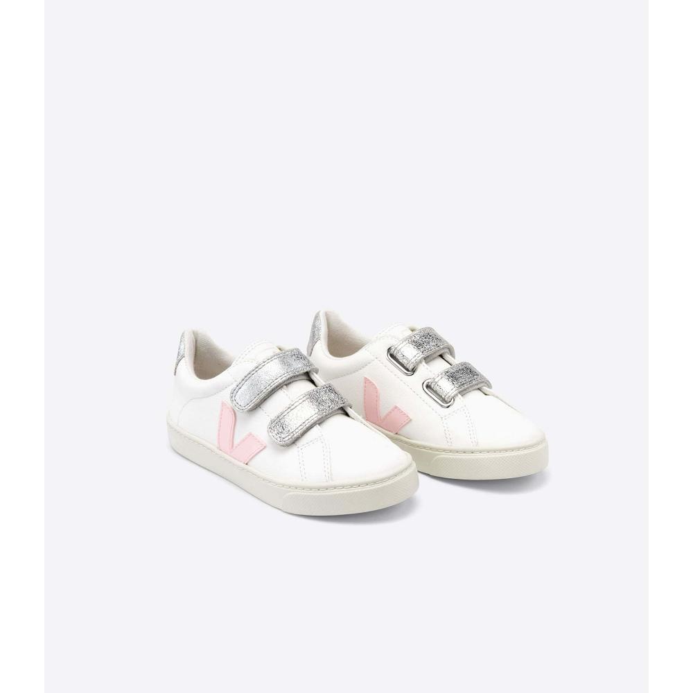 Veja ESPLAR CHROMEFREE Joggesko Barn White/Silver | NO 827KOR